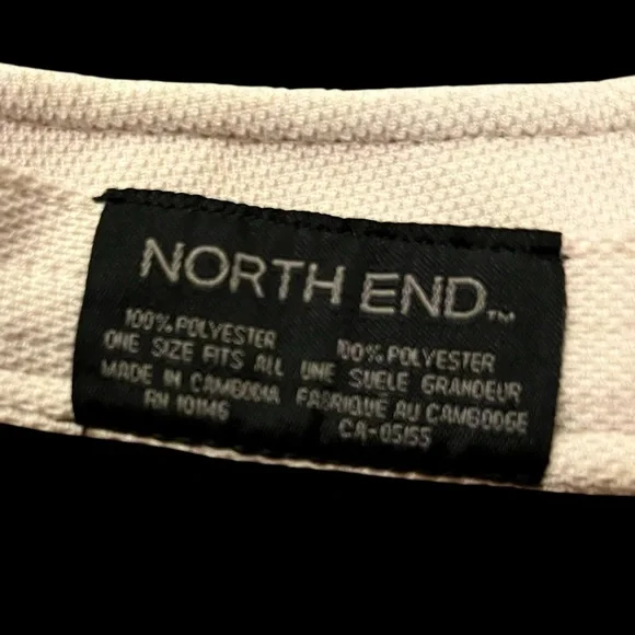 🤍☑️🐎 Men’s White Hat/Visor North End Mustang🐴 - Picture 5 of 5